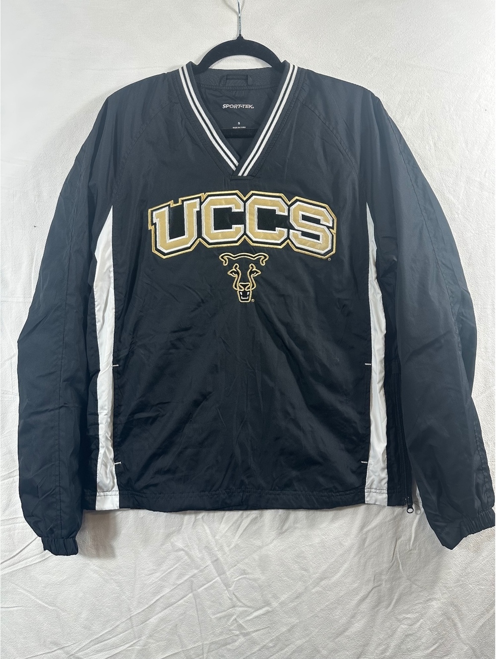 Sport-Tek UCCS black V-neck pullover jacket